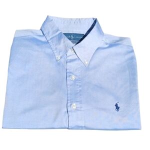 Ralph Lauren Classic-Fit Long-Sleeve Shirt, 16.5-32/33, Livid Blue.